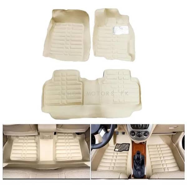 Honda Civic 5D Custom Floor Mat Beige (Model 2012-2016) 3-Piece Set
