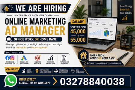  We Are Hiring – Office & Online Work Staff