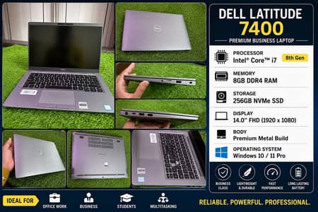 Dell latitude 7400 , core i7-8th Generation Touch - Backlight Keyboard