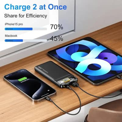 10000mAh Power Bank 22.5W PD Fast Charging | LED Display | New