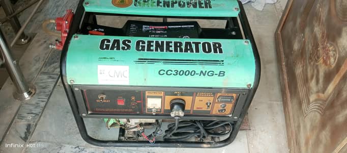 3kva Green power Gas Generator in good condition