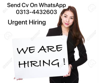 Female Staff required for office, Different vacancies available