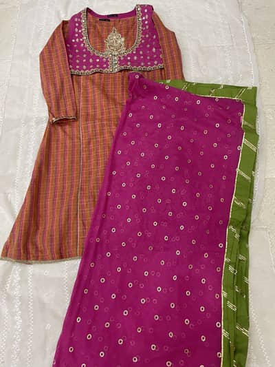 3 pc party wear dress