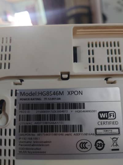 Huawei HG8546M xpon modem