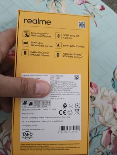 Realme 15 pro 12 512 PTA approved 10/10 all ok 1 week used. please