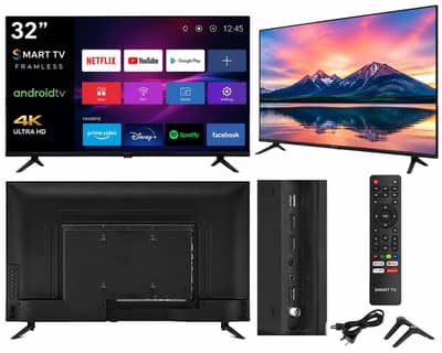 Smart Frameless 32' Android LED TV | 4k Support | Wifi | YouTube