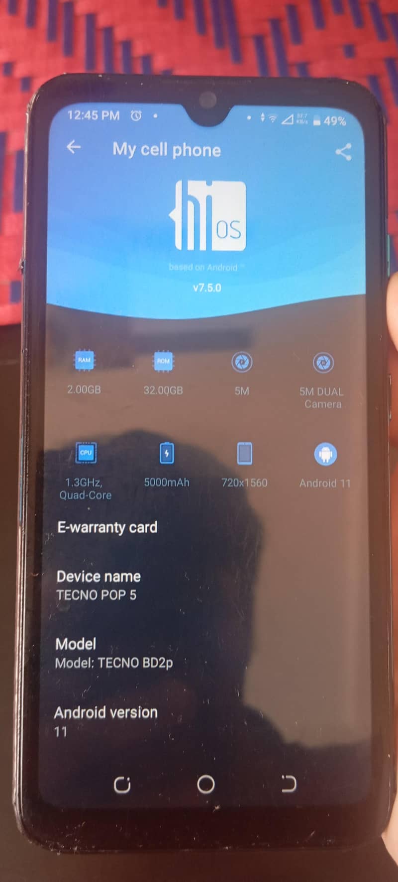 Tecno Pop 5 0