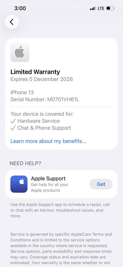 PTA approve iPhone 13 with 100 battery health 6 months warranty