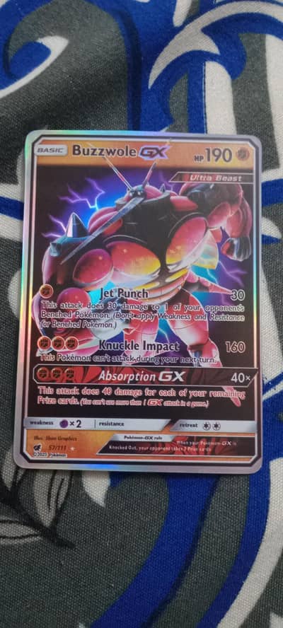 Rainbow Buzzwole GX Ultra rare