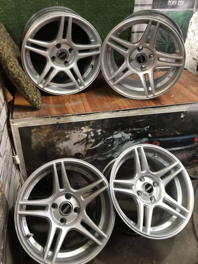 Jun Racing 15 inch concave rims.