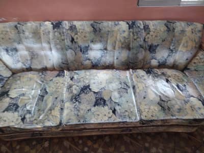 Sofa set with Dining table and chairs