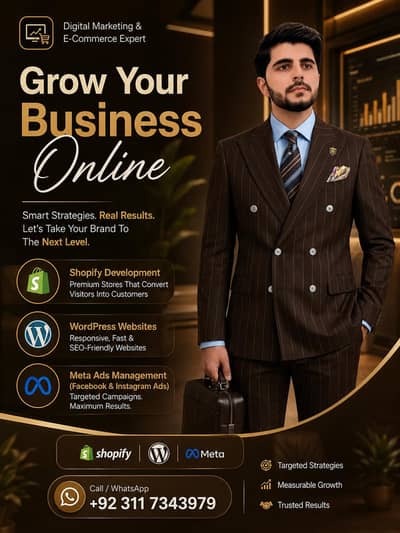 Shopify Store Development, WordPress Websites & Facebook/Instagram Ads