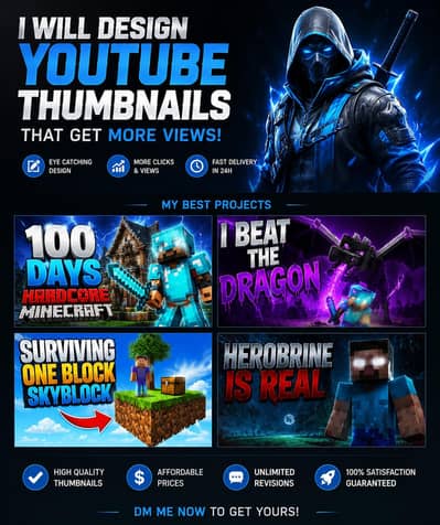 I can design your YouTube thumbnail