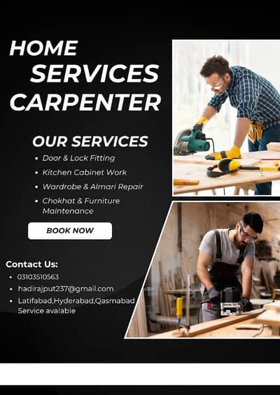 Professional Carpenter Home Service Latifabad Hyderabad