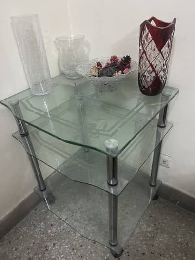3 tier new glass trolley