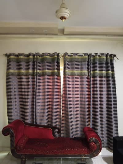grey curtains