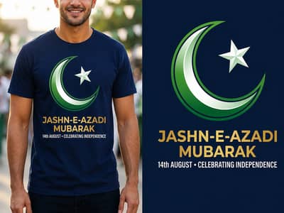 T-Shirt – Premium Jashn-e-Azadi Design