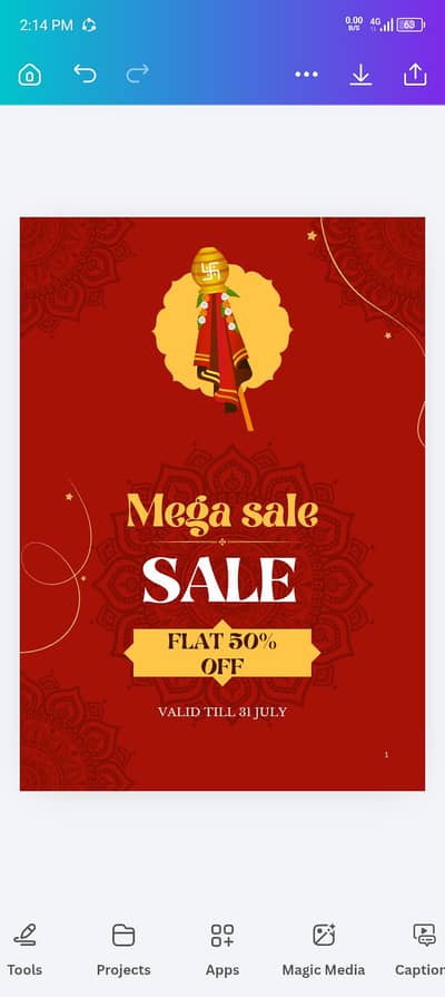 Peofessional sale poster Design _Rs. 500