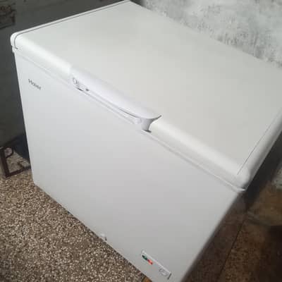 Haier deep freezer 285 model with 5 years warranty card