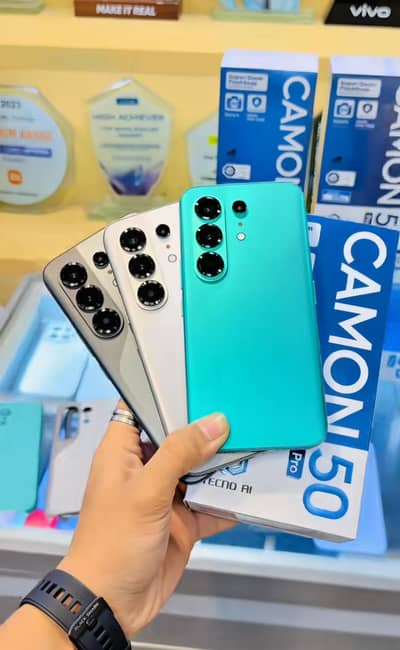 Tecno CAMON 50 pro 12=256 GB mein official PTI pro 10 by 10 condition