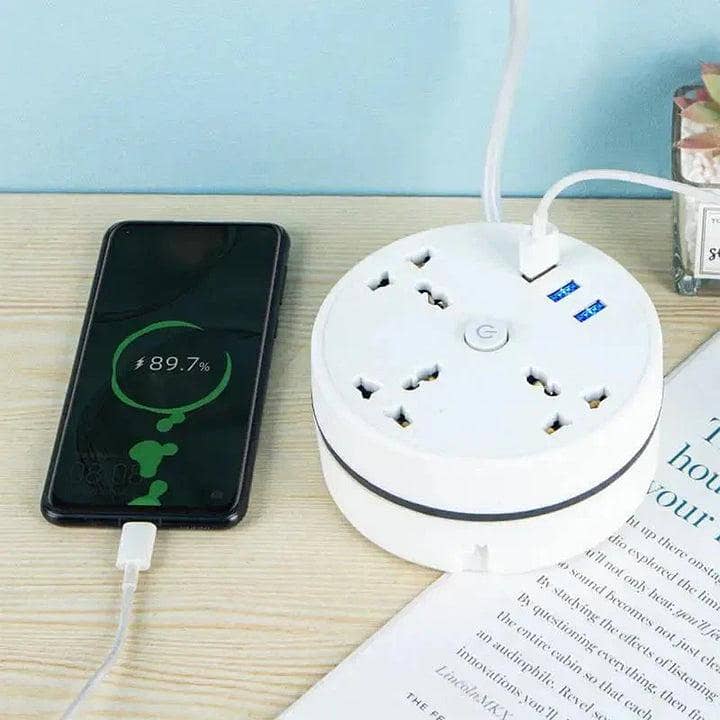 EU Plug Extension Socket with USB Portsh Multifunction 1