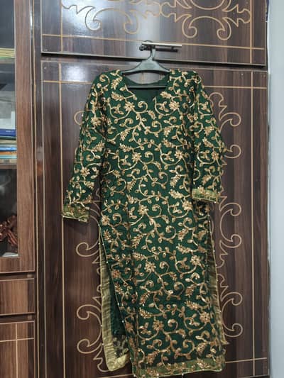 Beautiful fancy net silk dress in excellent condition