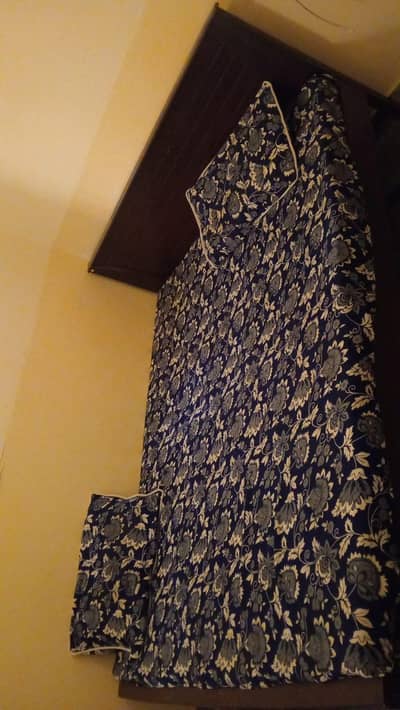 double bed and dressing table