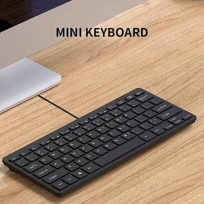 Mini Slim Wired Keyboard – Compact & Stylish