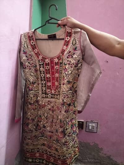 organza set Sharlwar kameez