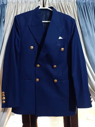 Double breast coat navy blue