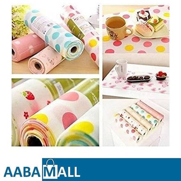 Moisture-Proof Anti Slip PVC Waterproof Place Mat for Kitchen Cupboard Liners, Refrigerator, Drawer, Table
