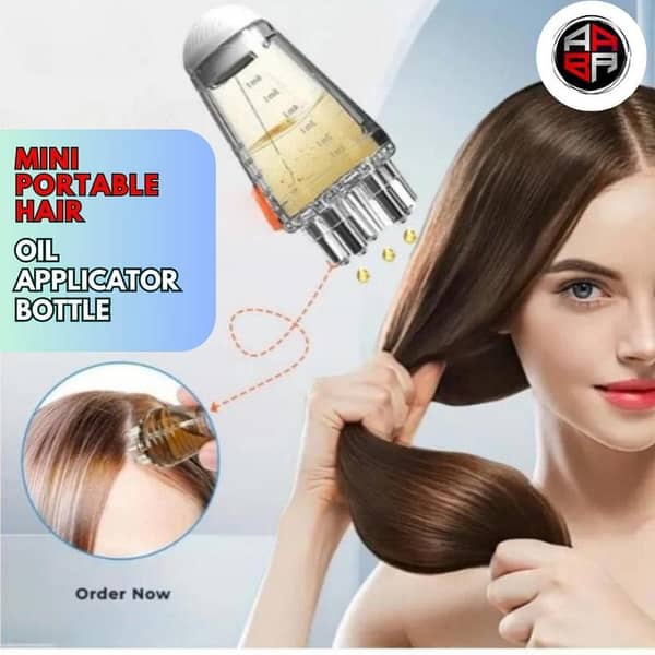Hair Oil Applicator, Oil Applicator for Scalp, Mini Portable Hair Oil Applicator Bottle Hair Massager for Hair Growth Ball Hair Oil Applicator Bottle