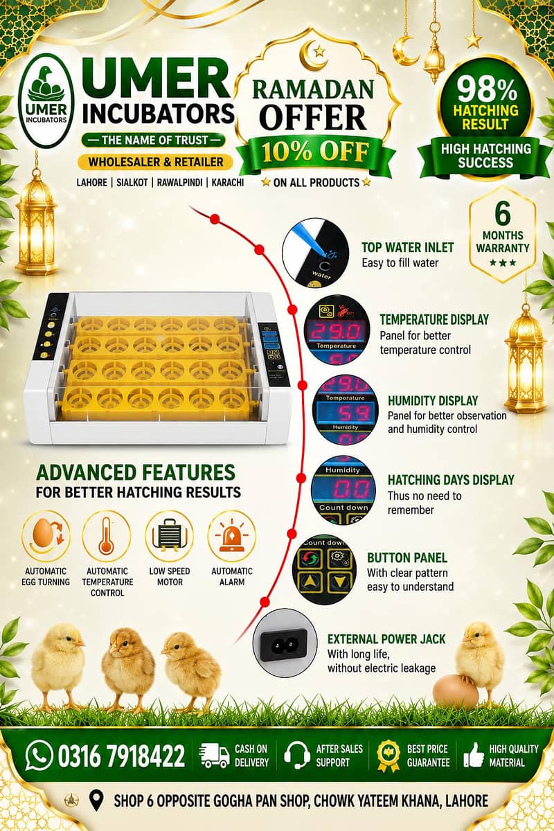 Automatic Egg Incubator | Egg Hatching Machine | Incubator | Brooder 1