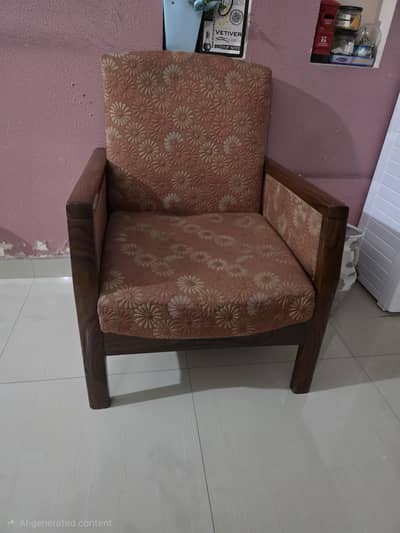 Wooden Frame Sofa Set