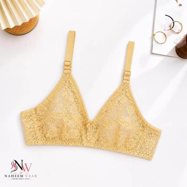 Net Bra For Women Lace Bra Full Coverage Non Padded Comfortable Floral Lace Bra For Girls Women