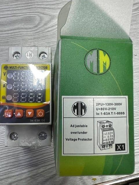 63A Digital Voltage & Current Protector 1