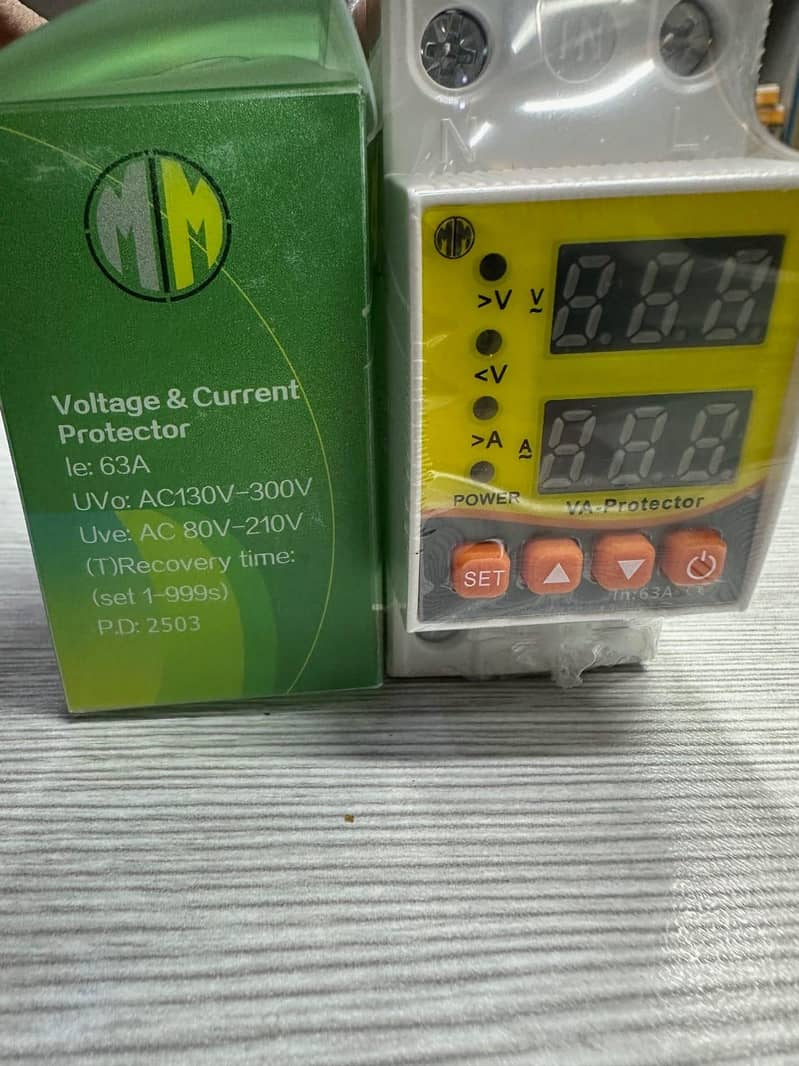 63A Digital Voltage & Current Protector 2