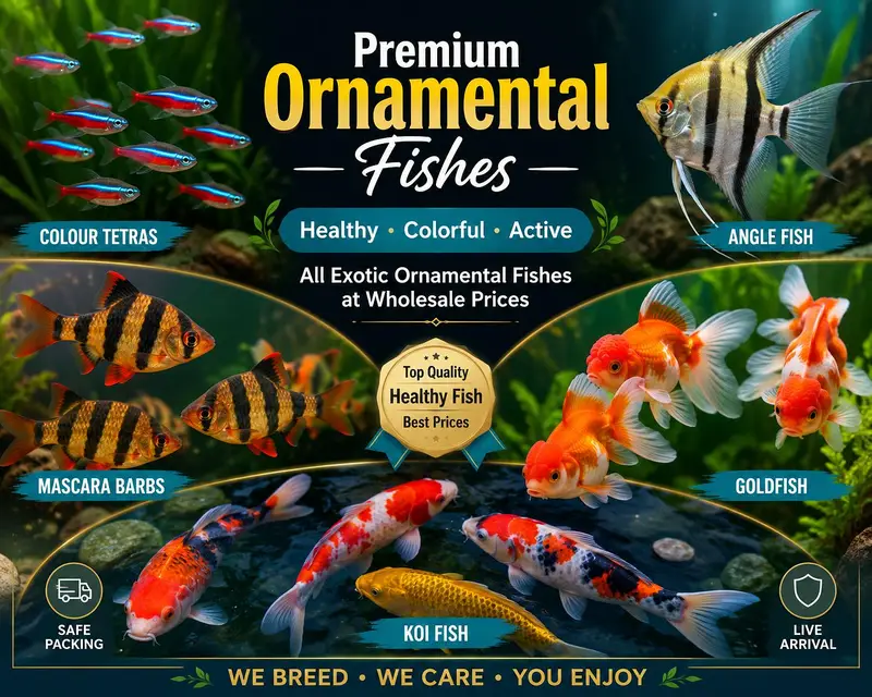 All type of Ornament fish at wholesale price