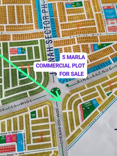 150 FIT ALL DUES CLEAR 5 MARLA POSSESSION PLOT FOR SALE F BLOCK PINE AVENUE ROAD