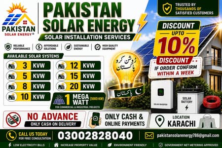 Solar System Installation Services | 3kW, 5kW, 8kW, 10kW, 12kW, 15kW,