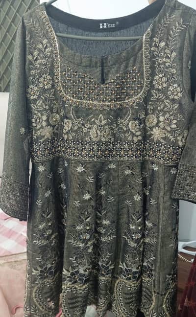2 piece stitched  party wear dress for sale