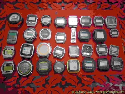 Lot of 40 pcs of Mix Casio Citizen and China Hongkong made Watches