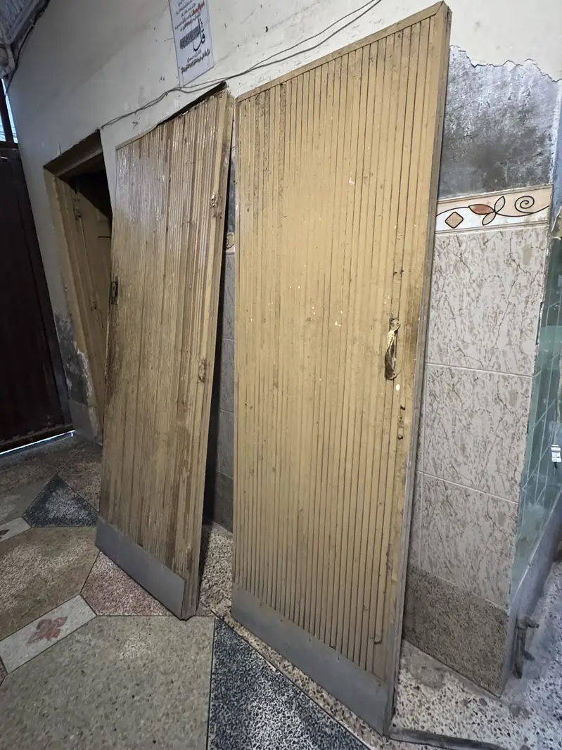 Heavy weight Two old wooden doors