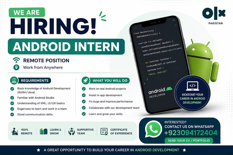 Android Developer Intern | Fresh Graduate 0