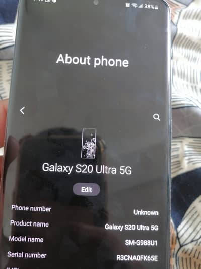 Samsung Mobile S20 Ultra
