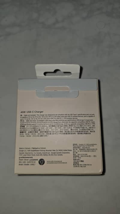 Google's Official 45w charger