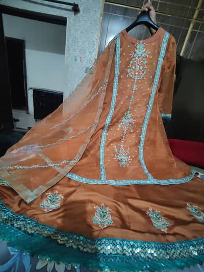 Embroided Organza 3 piece By Asim jofa original