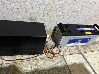 1000 watts ups 165 amper battery very less use