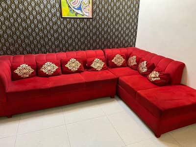 L shaped 6 seater sofa for slae  in Johar town D block