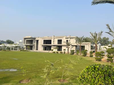 Farm House For Sale Gray Stucture ready At Main Bedian Road Lahore